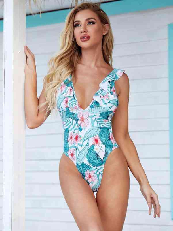Sexy 2021 One Piece Printed Bikini Swimsuit for Women-image-674170090