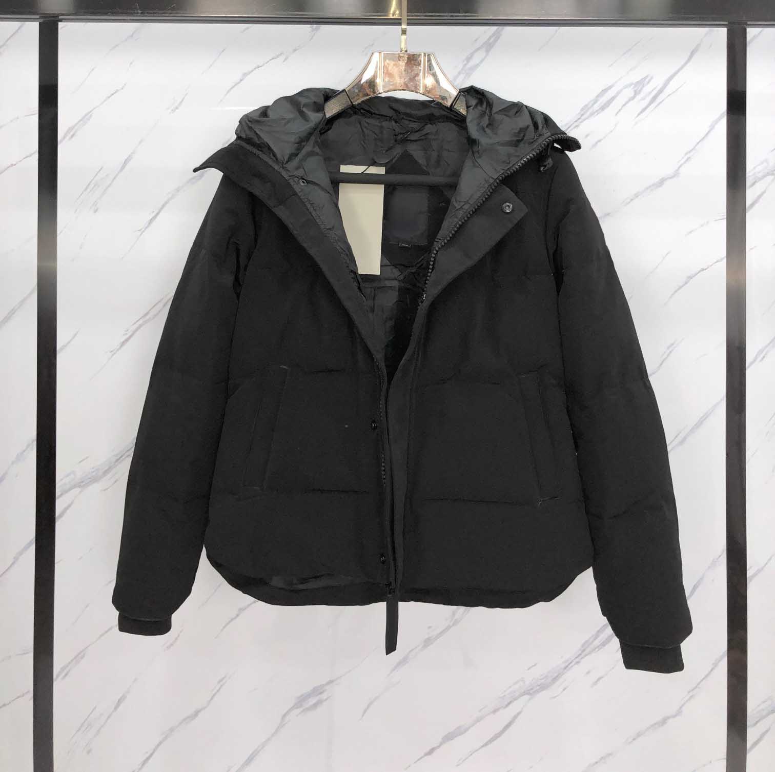 

Womens Winter Down Coats Classic Outerwear Thick Fashion Two Style Fur Collar Letter Pattern Men Parkas Warm Tops Women Unisex Clothing, Balck1