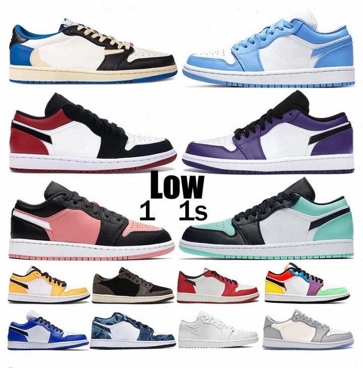 

1 1s low University Blue UNC men Basketball Shoes cactus black royal reverse bred light smoke grey mens women sneakers 36-45, I need look other product