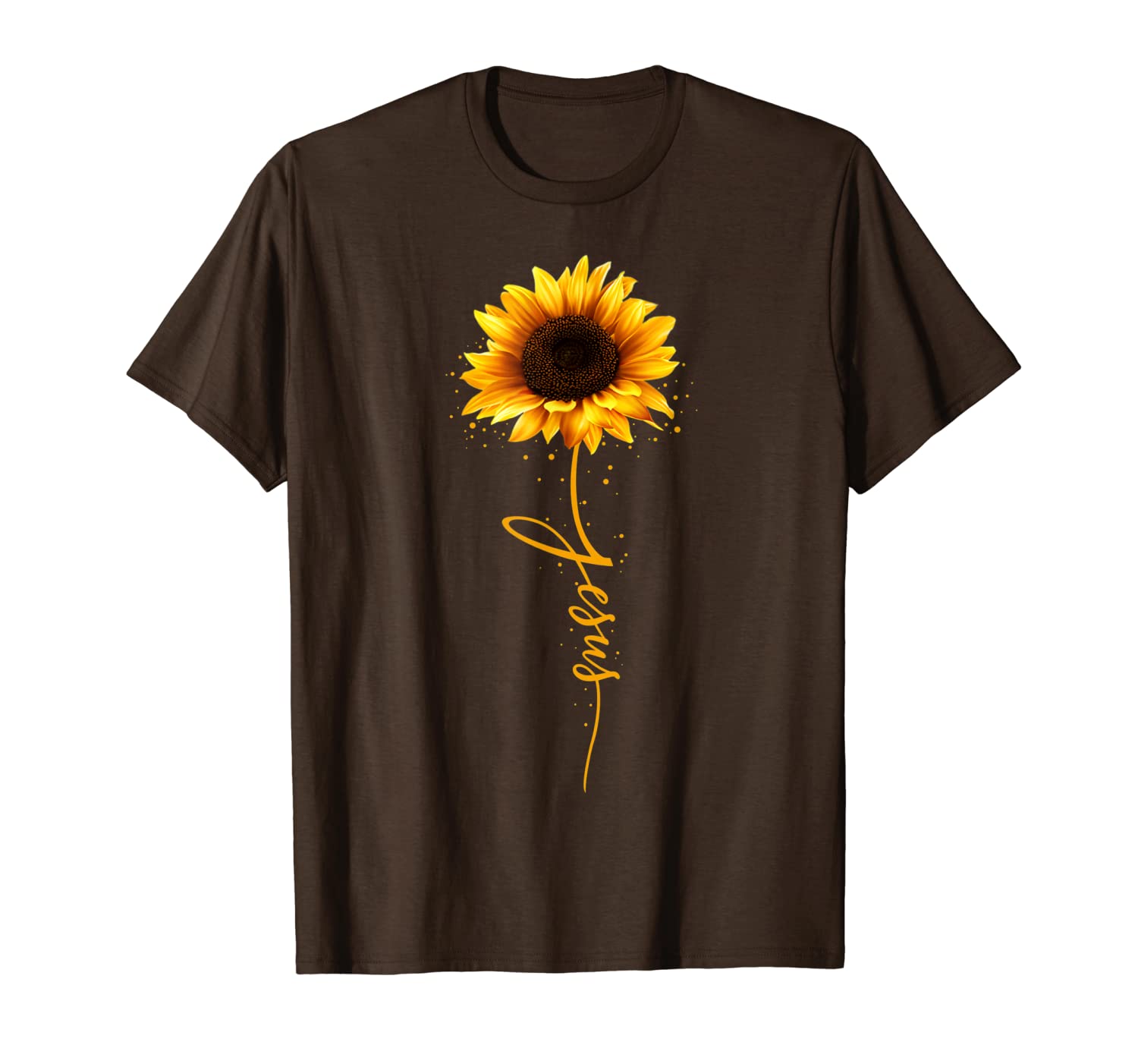 

inspirational jesus sunflower gift god christian flower t-shirt, White;black