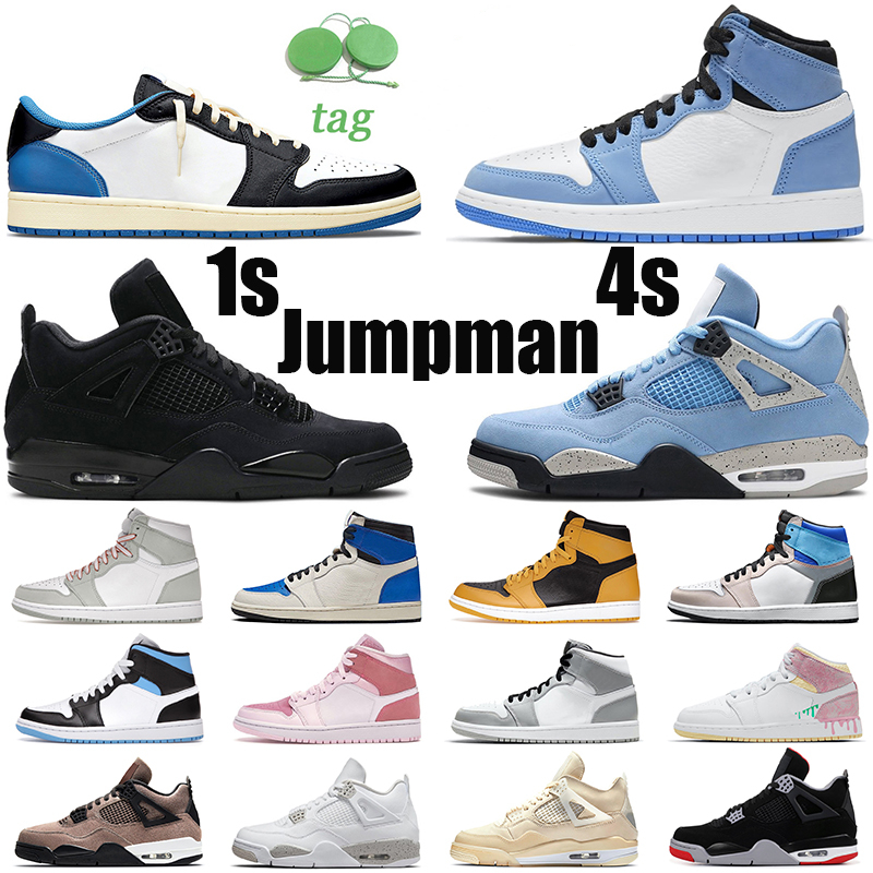 

Basketball Shoes Jorden 1s Hyper Royal Bred 4s Black Cat White Oreo Pollen Shimmer Womens Mens Trainers Sports Sneakers, Customize