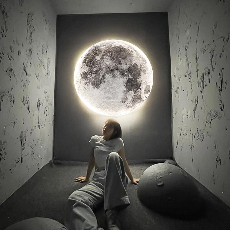

Wall Lamp Modern LED Moon Indoor Lighting For Bedroom Living Hall Room HOME Decoration Fixture Lights Decorate Lusters Lamps