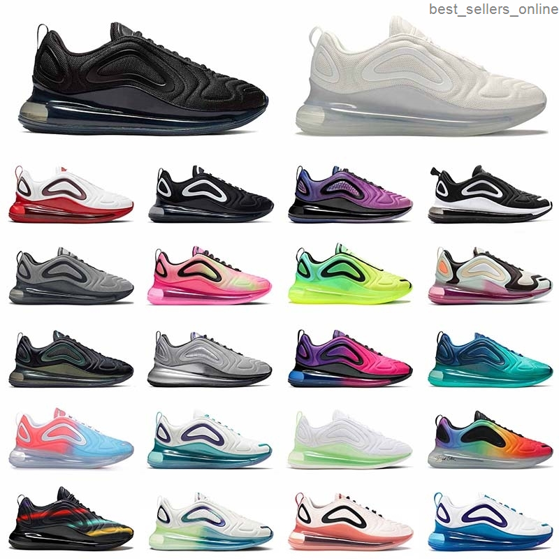 

Running Shoes 72C Sports Men Women Classic Triple Black ALL White Total Eclipse Silver Golden Pink Coral Stardust Bubble Pack 720S Trainers, D30 36-45 silver