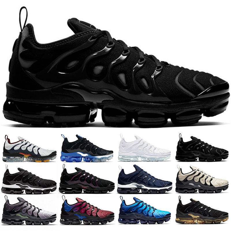 

Dropshipping TN Plus Men Women Running Shoes Triple Black White Orlando Magic Platinum Midnight Navy Mens Trainers Sport Sneaker Size 36-47, #23 coquettish purple 36-47