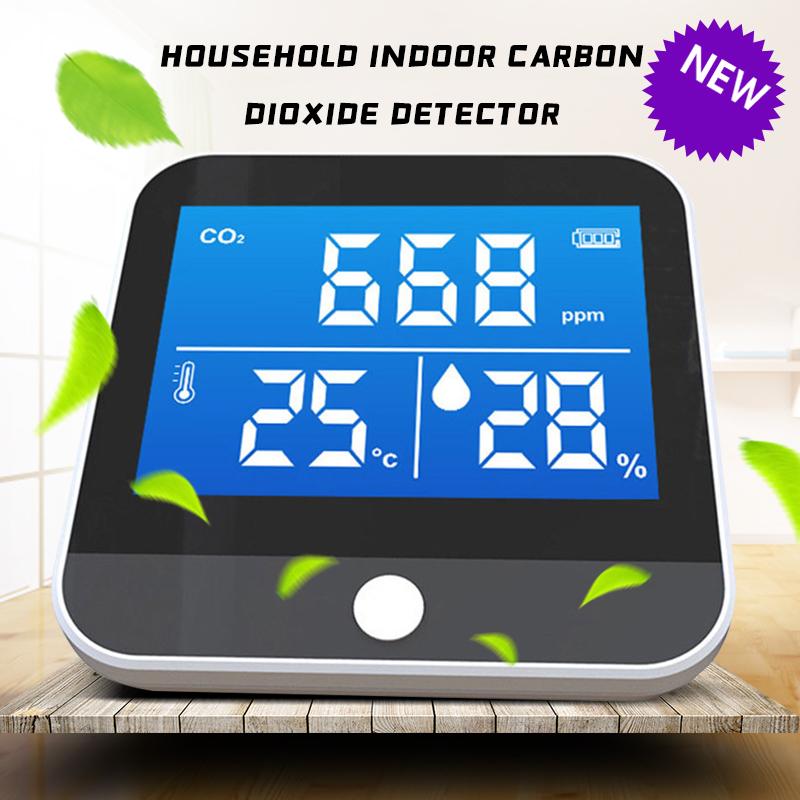 

Smart Home Control Air Monitor CO2 Carbon Dioxide Detector Greenhouse Warehouse Quality Temperature Humidity Fast Measurement Meter