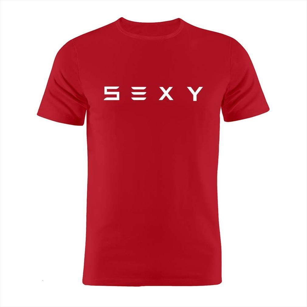 

100% Cotton Unisex Sexy Tesla Men Tops Model 3 X Y Silhouette Artwork Tee, Orange