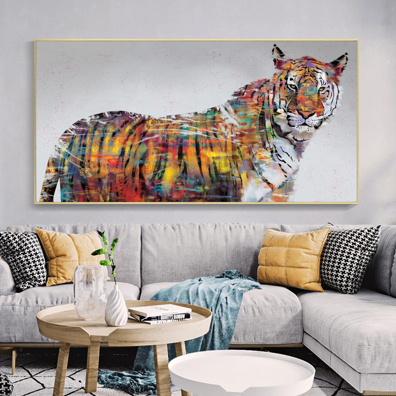 

Graffiti Art Lion Tiger Horse Bear Poster Canvas Prints Abstract Painting Wall Art for Living Room Home Decor Street Art Picture