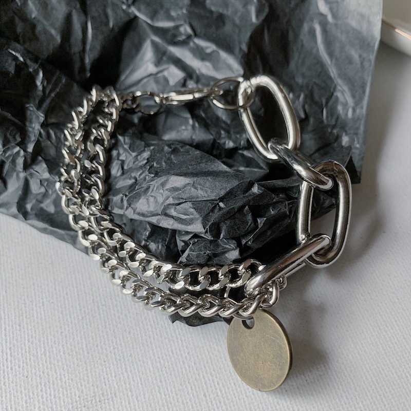 

Jewelry Personality Metal Multi-layer Bracelet Double-layer Men's and Women's Bracelets, Golden;silver