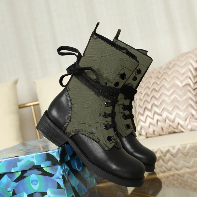 

Designer front zipper platform boots women winter shoes black ankle boot with box