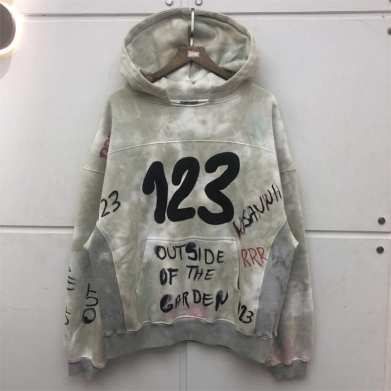 

Men's Hoodies & Sweatshirts 2021 RRR123 Hoodie Foam Graffiti Print Men High Quality Cotton Plus Velvet Sweatshirt Hip Hop Pullovers Hooded, Beige
