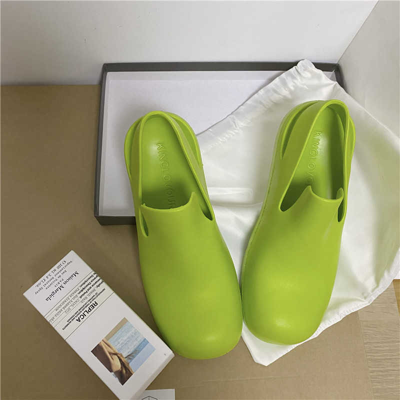 

Meotina Sandals Shoes Women Flat Sandals Round Toe Ladies Footwear Summer Beige Green Pink Size 35-40 Fashion Shoes 210608