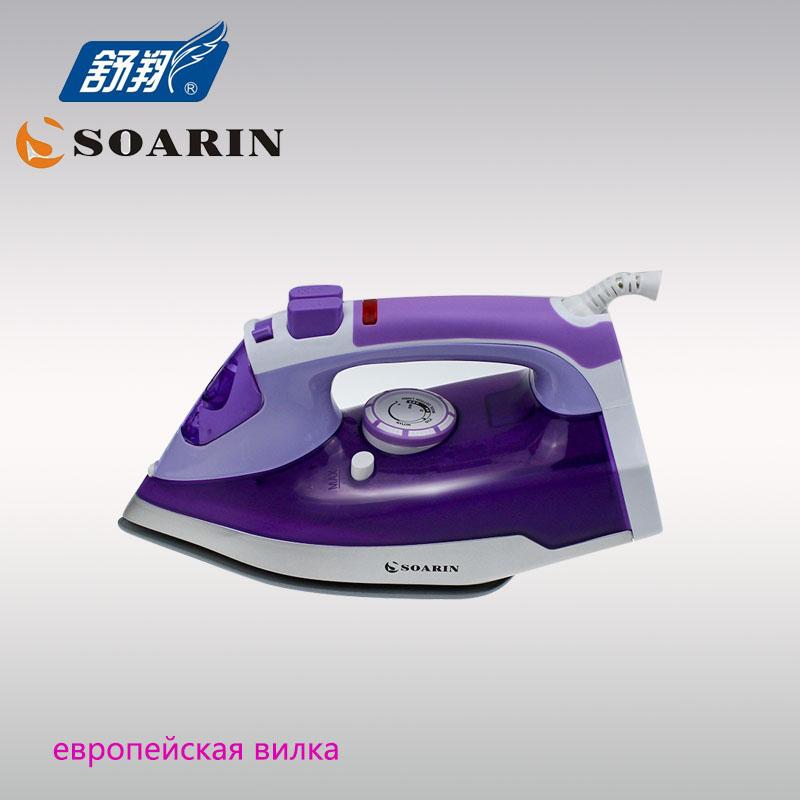 

Steam Iron Or Clothes Ceramic Base Plate Electric Irons Steamer Handheld Thermostat 220v 360-degree Rotating Power Cord Laundry Appliances