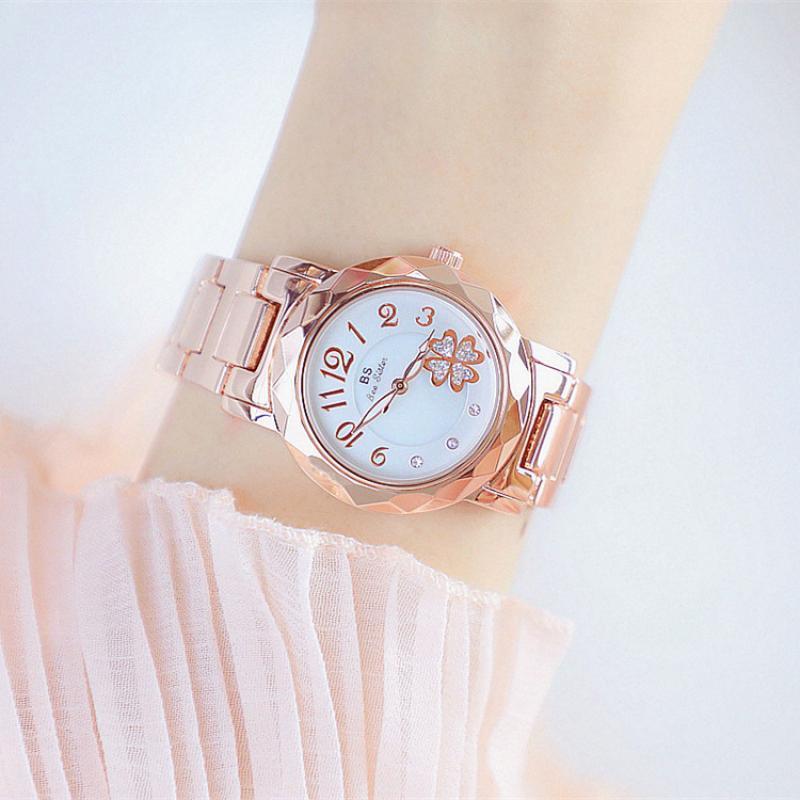 

Wristwatches 2021 Selling Women Quartz Watches Watch For Feminine Fashion Ladies Rose Gold Zegarek Damski Clock Time, Bronze