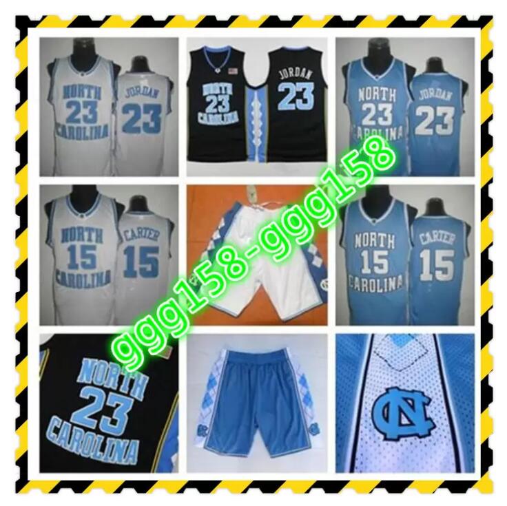 

NCAA North Carolina Tar Heels Michael College 5 Nassir Little Carter 32 Luke Maye Barnes Vince UNC blue Black White Basketball Jerseys