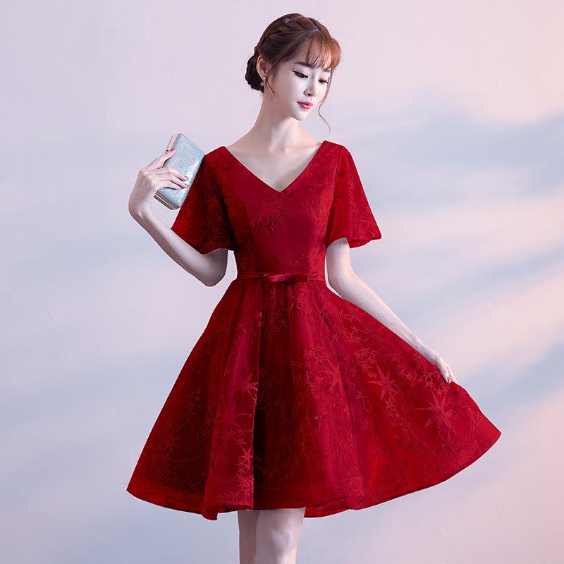 

Ethnic Clothing Pleated Bride Wedding Dress Gown Star Embroidery Sexy Qipao Sashes V-Neck Flare Sleeves Female Cheongsam Mesh Backless Vesti