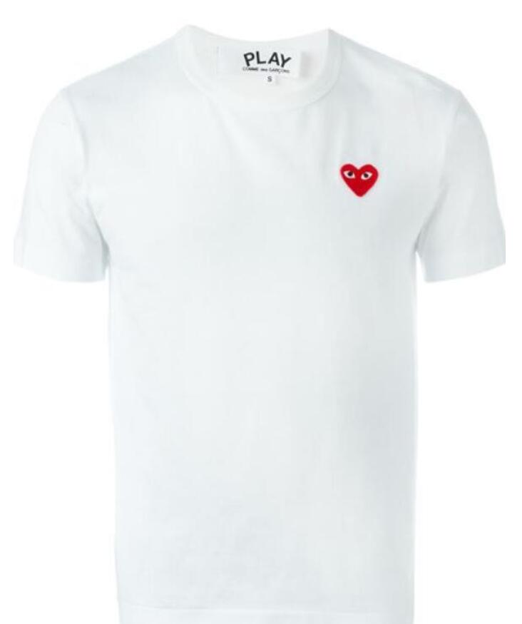 

CDG PLAY commes mens designer With Heart sport tee Shirts des garcons White Pablo stripe For Summer vetements, 15