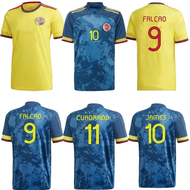 

Colombia Home Away soccer jersey 2021 JAMES football shirt FALCAO Camiseta de futbol maillot, Black