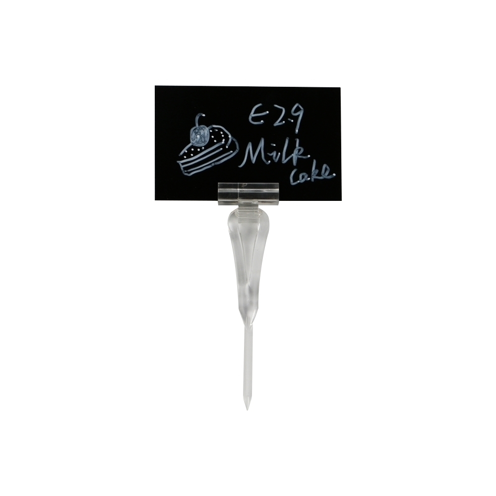Mini Chalkboard Signs With Clip - Price Tag Chalk Sign Clip Pin Spike - Easy To Write And Wipe Out-image-755104880
