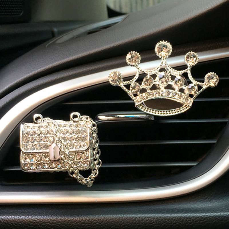 

Interior Decorations Bling Car Accessories Girls Purse High Heel Air Freshener Auto Outlet Perfume Clip Scent Diffuser Elegant Decoration
