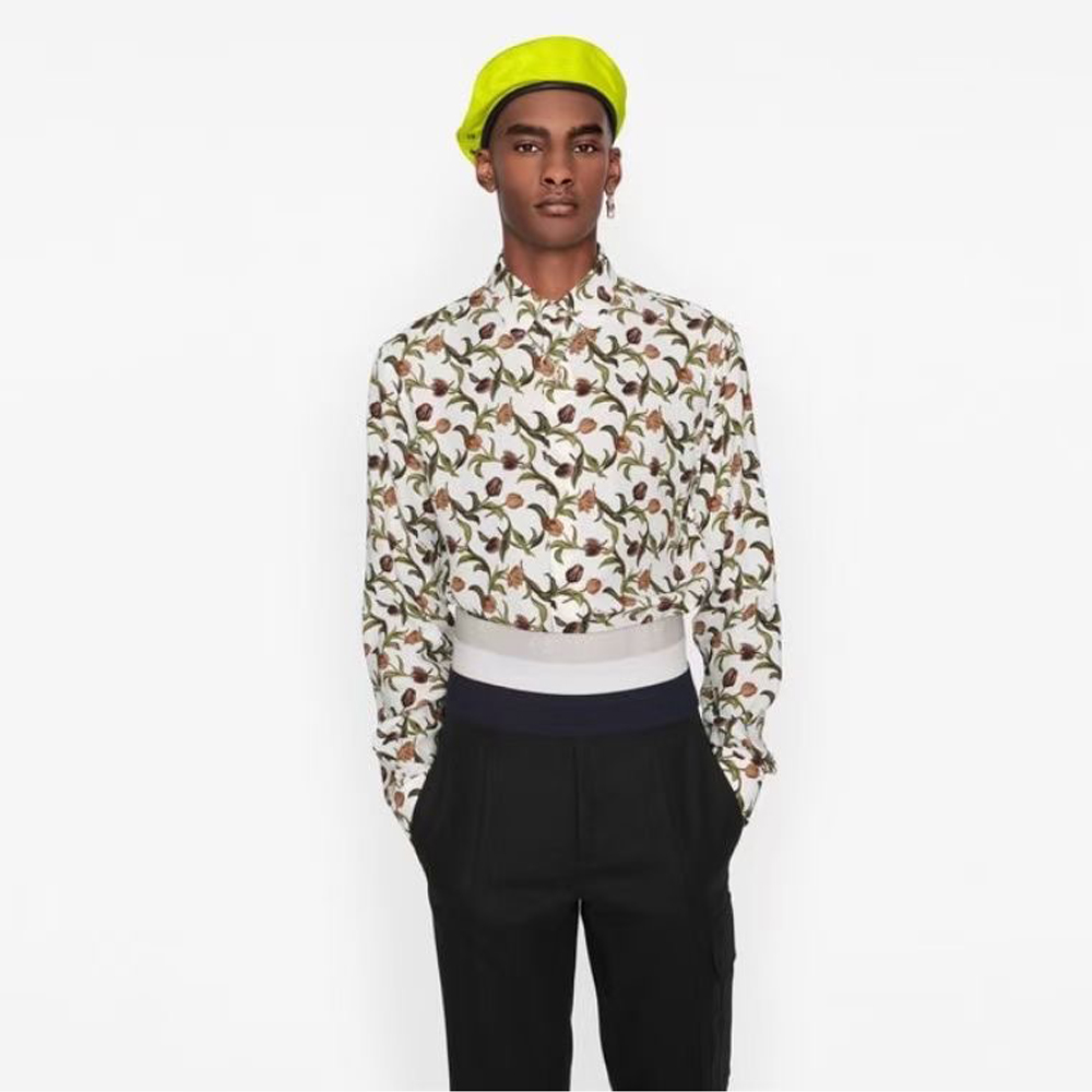 

Mens brand shirt designer shirt French Paris Brand clothes 101 male men long sleeve shirt Hip Hop style high quality cotton 2022 new arrival, White