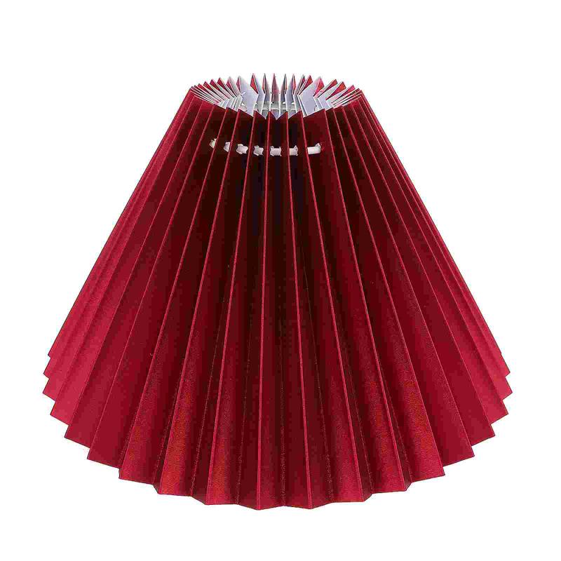 

Lamp Covers & Shades 1pc Cloth Craft Lampshade Pleated Cover Table Accessory