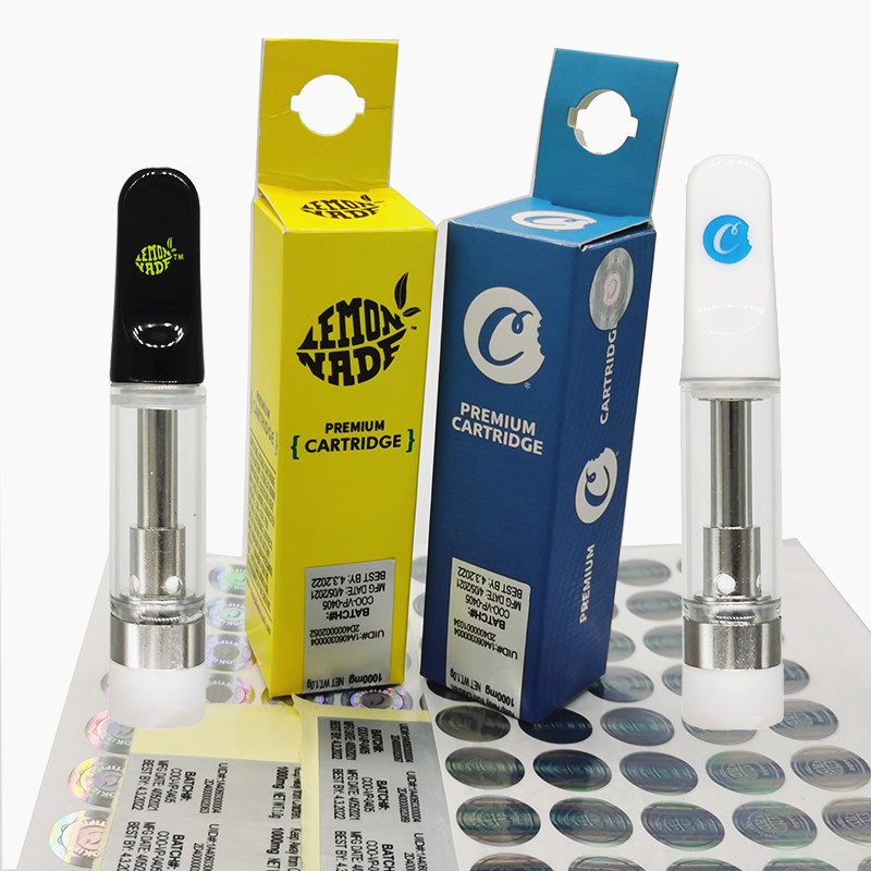

Cookies Ceramic Vape Cartridge Limited Edition 510 Thread Atomizer Empty Vapes Pen Cartridges E-Cigarettes Vaping Carts 0.8ML 1ML Thick Oil Vaporizer for 510 battery