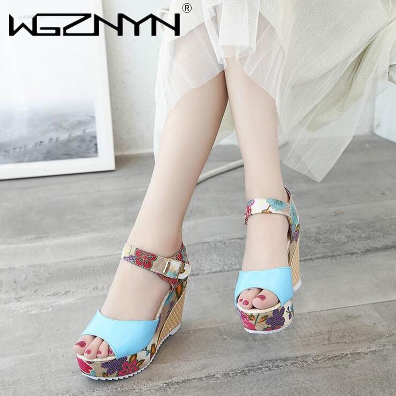 

Classic Women Sandals Summer Hollow Gladiator Wedges Shoes Woman Slides Peep Toe Hook & Loop Solid Lady Casual Zapatos De Mujer, Black