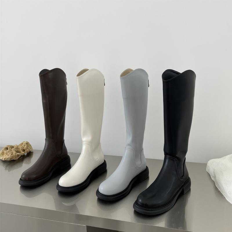 

Boots Round Toe Shoes Women's Autumn Sexy Thigh High Heels Boots-Women Zipper Ladies Over-the-Knee Low 2021 Rubber Rom