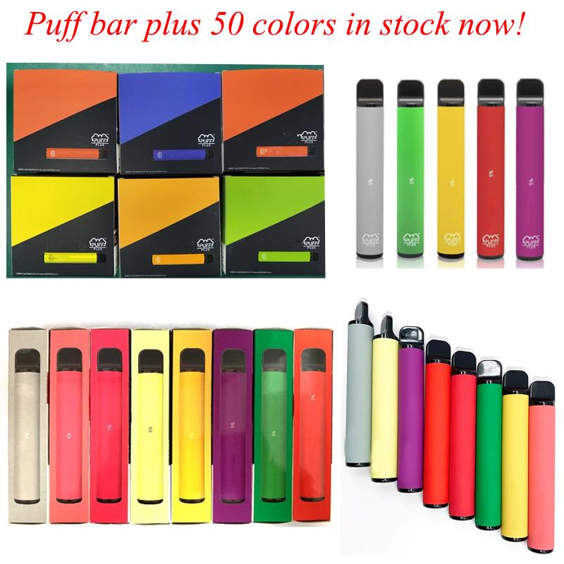 

Puff Bar Plus 50 flavor options Multiple Color Disposable cigarettes vape pen Device 450mAh Battery 800 Puffs 3.2ml Pods BANG XXL