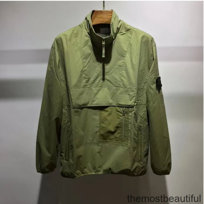 

Men's Jackets Capless Casual Hooded Streetwear Hip Hop Military Style Windbreaker 6YVM, 1# packing bag