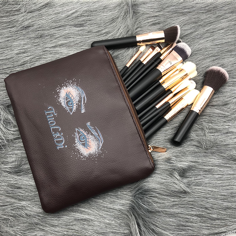 

15pcs Makeup Brushes set Professional Powder Foundation Eyeshadow Make Up Brush Cosmetics Soft Synthetic Hair