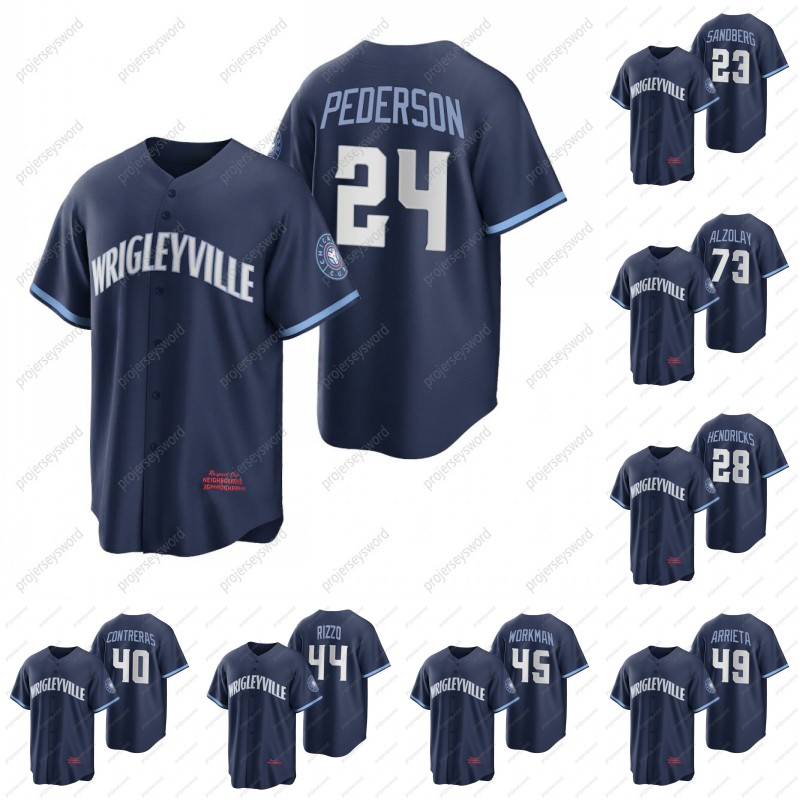 

Chicago 2021 City Connect Joc Pederson Jersey Ryne Sandberg Kyle Hendricks Kerry Wood Willson Contreras Anthony Rizzo Craig Kimbrel Jake Arrieta Adbert Alzolay, 44 anthony rizzo