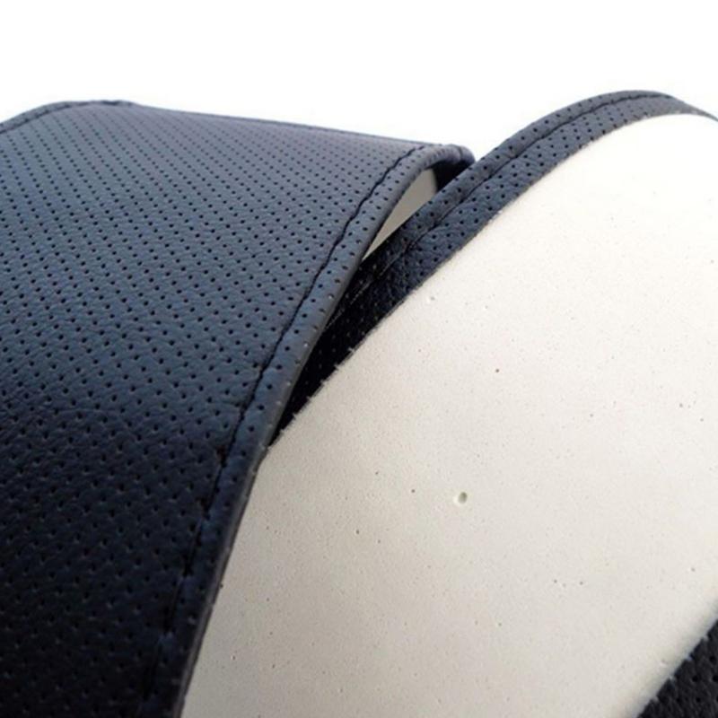 

Steering Wheel Covers DIY Car Cover With Needles And Thread Artificial Leather Gray /Black