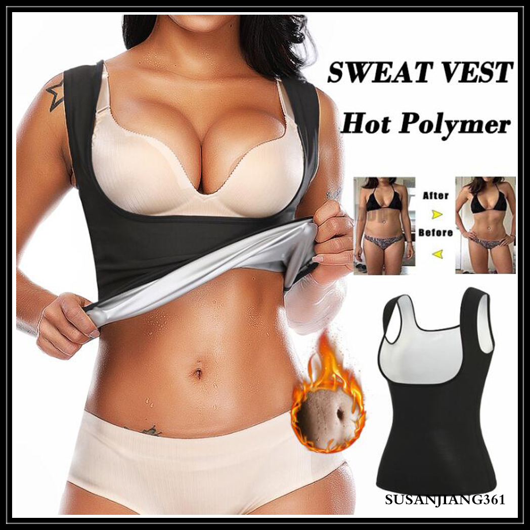 

EPACK Silver Inside Man Women Original Unisex Sweat Sauna Shaper Waist Trainer Vest Corset Slimming Sports Tank Top Shapewear, Transparent