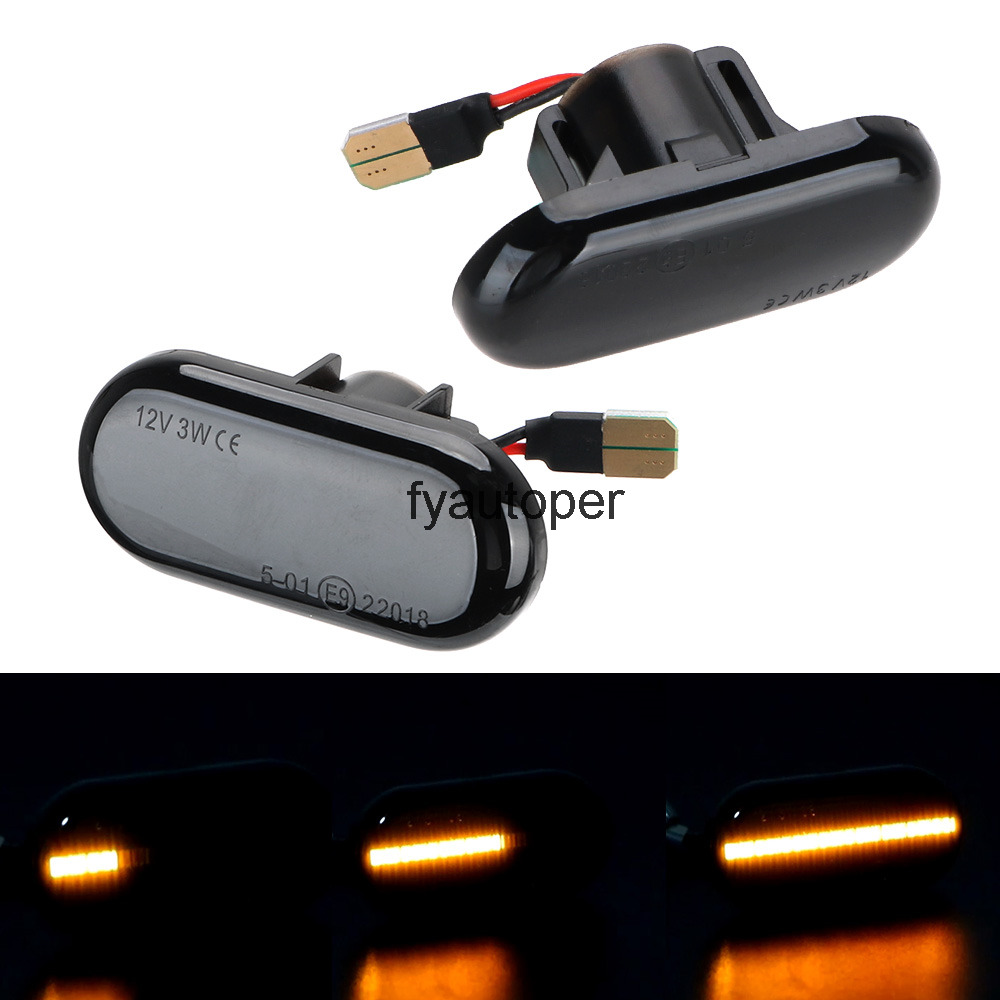 

Signal Lamp Turn Light Flowing Water LED Car Dynamic Side Marker A Pair Blinker