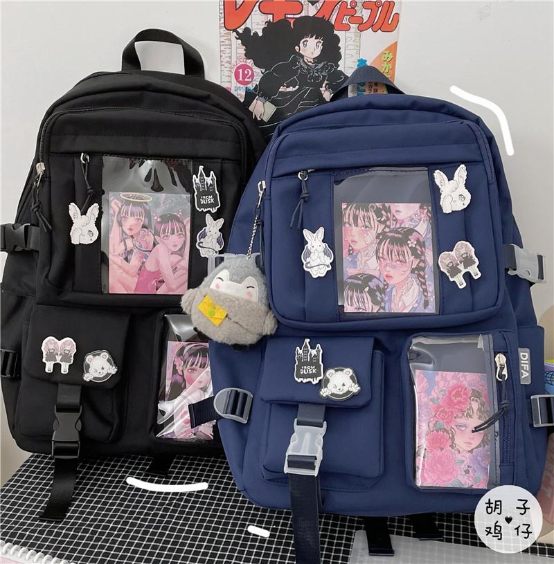 

Backpack Korean Version Of Chic Mori Girl Large Capacity High School Student Leisure Large-capacity Travel