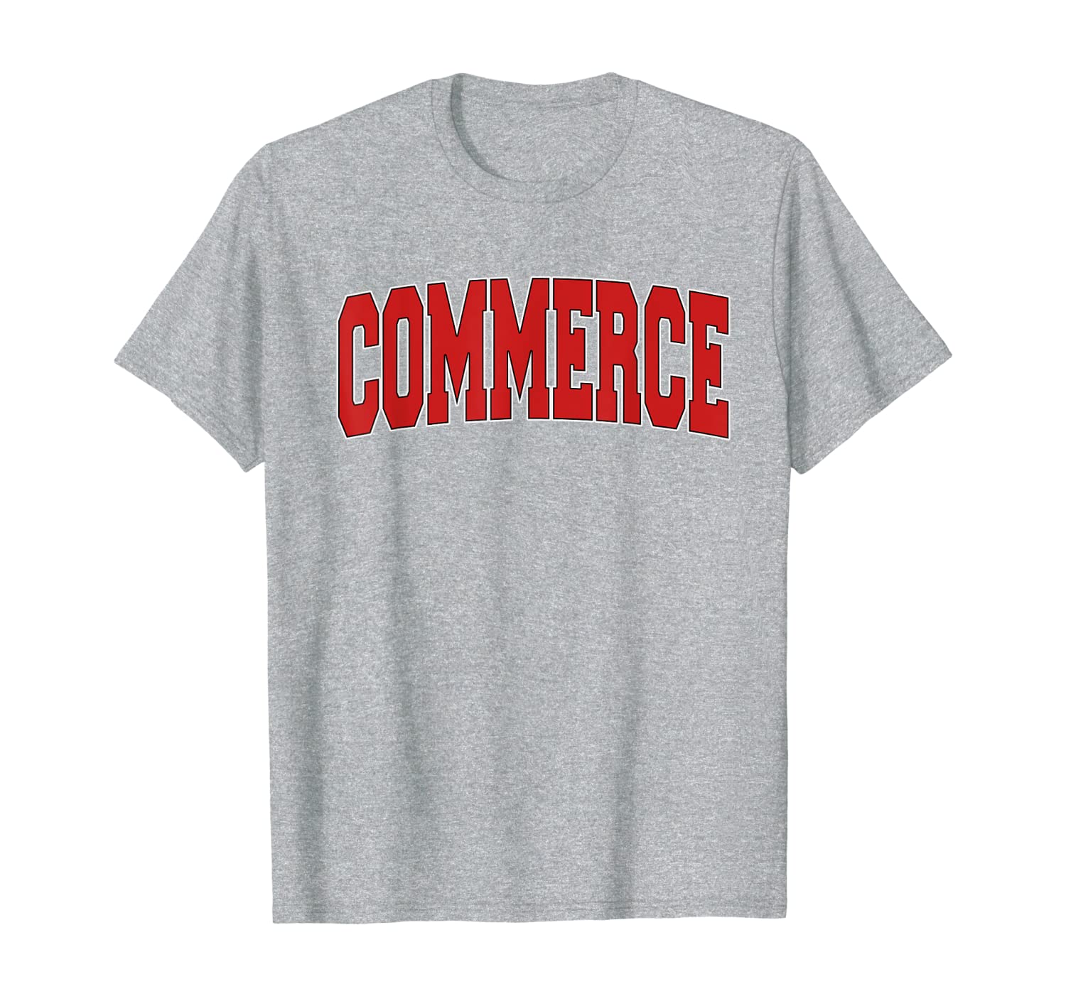 COMMERCE CA CALIFORNIA Varsity Style USA Vintage Sports T-Shirt-image-702593072