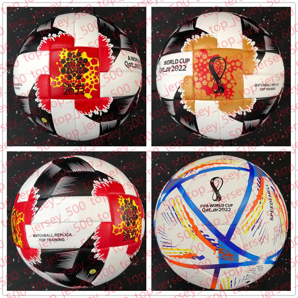 

Qatar top quality 2022 World Cup soccer Ball Size 5 high-grade nice match football (Ship the balls without air)
