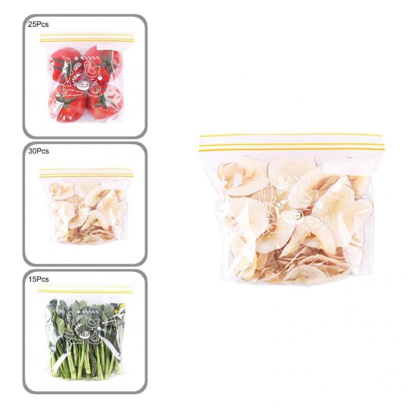 

Storage Bags 1 Set Food Bag Wear-resistant Plastic Durable Reliable Safe Containers For Dorm