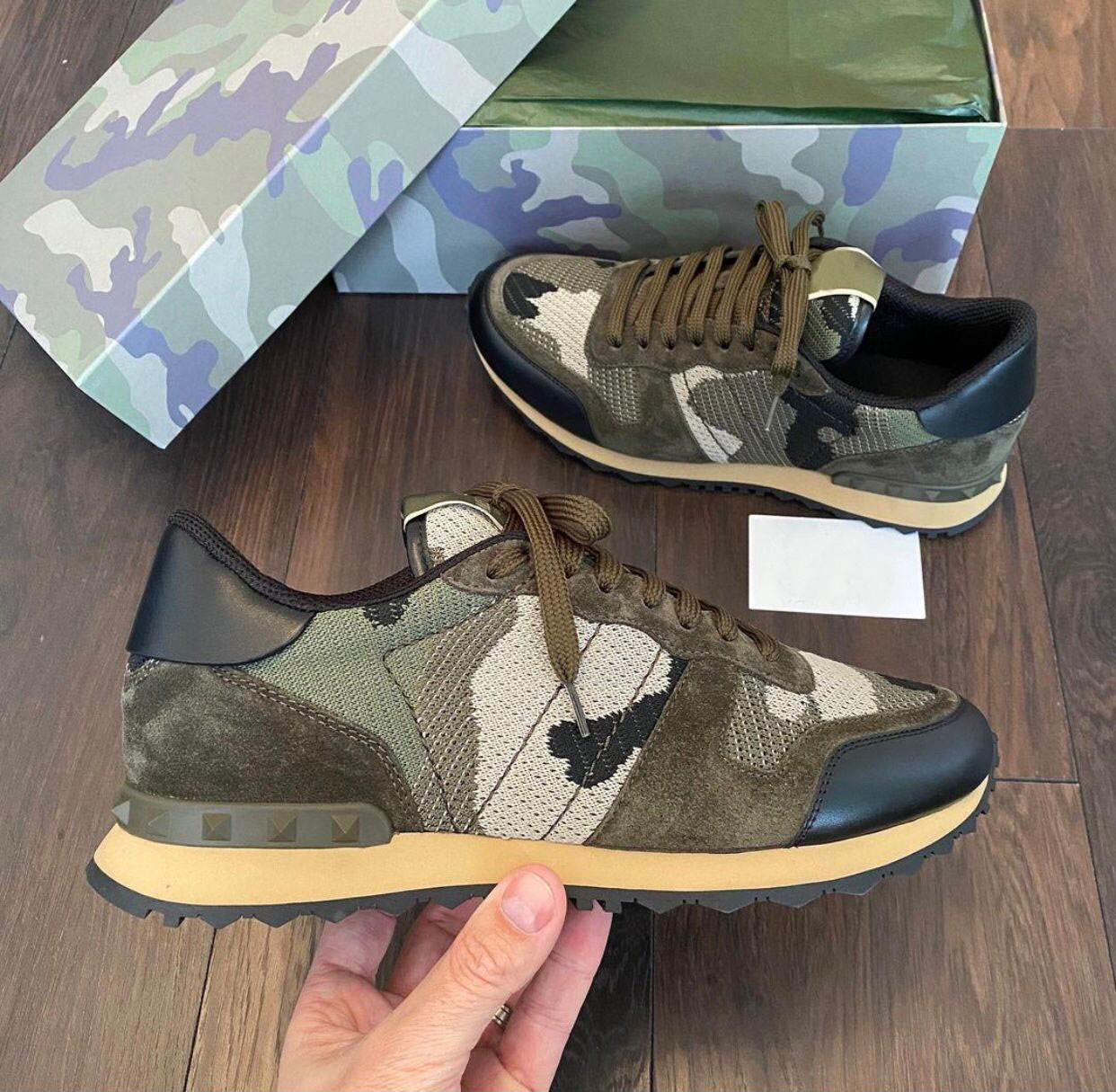 

Outdoor Camo Mesh Rock Runner Running Shoes T-Quality Brands Casual Breathable Women,Men Sports Couple Discount Trainer Party Wedding EU35-47