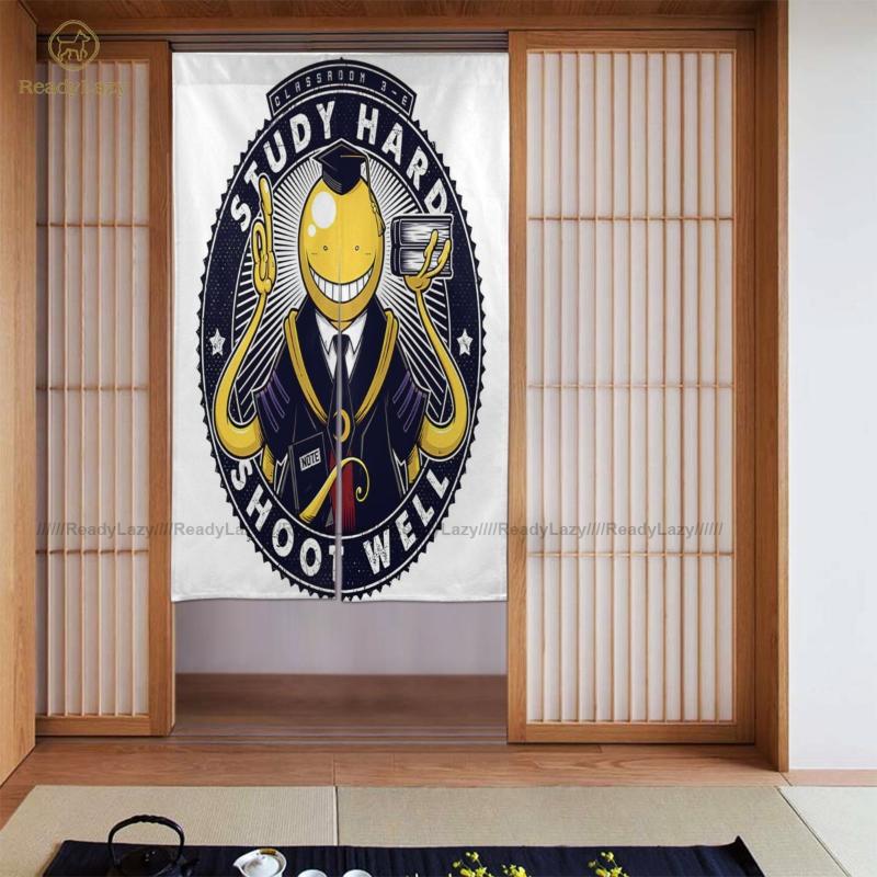 

Koro Sensei Curtains Block Out Fancy Door Curtain Closet Double & Drapes