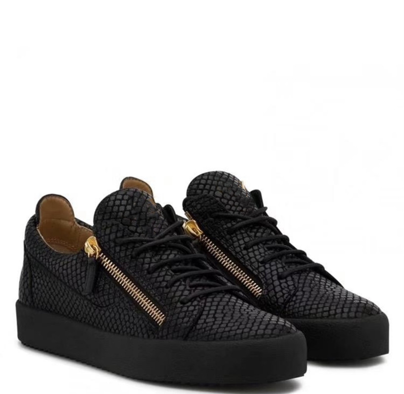 

Giuseppe casual shoes leather sneakers men's shoe Chaussures de Designer Loafers martin Frankie crocodile pattern diamond