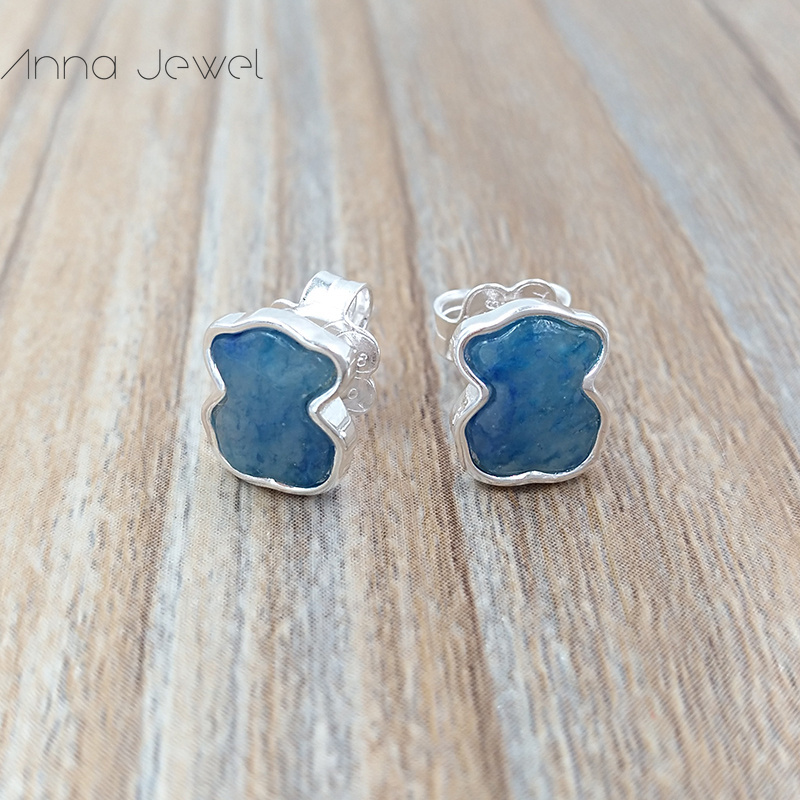 Bear jewelry making kits 925 sterling silver earrings for women New Charms woman studs sets teen girl wedding party Europe style birthday gift 61-image-744528869