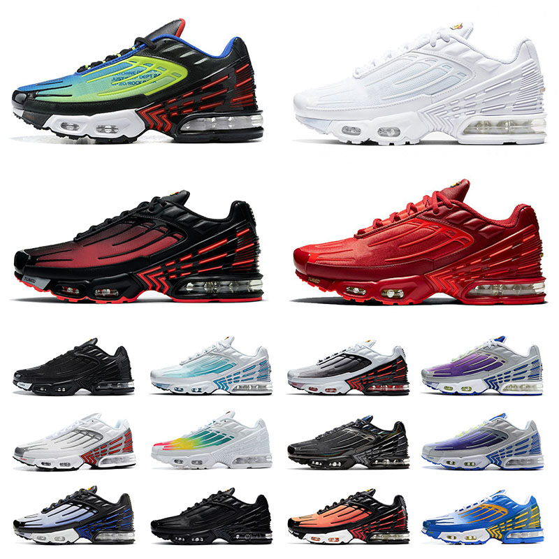 

2021 Tn Plus 3 Tuned Mens Running Shoes Radiant Red All White Black Crimson Tiger Silver Runners Sports Sneakers Men Women Outdoor Trainers Size 36-45, A1 radiant red 39-45
