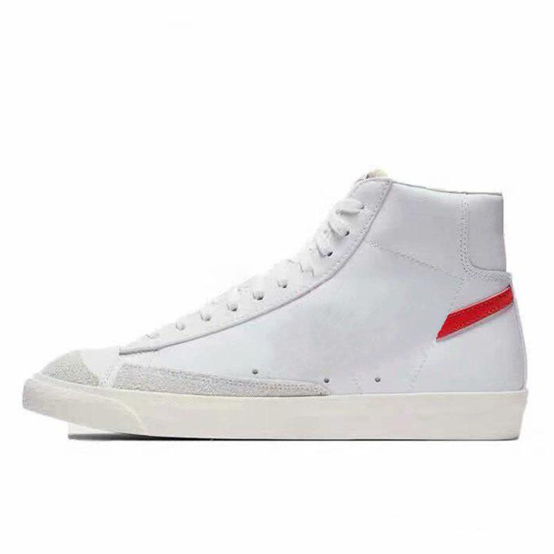 

Canvas top Blazer Mid 77 Shoes Lucid Green Sail White Chicago and Toronto Canvas Pacific Blue Habanero Red shoes Size 36-44