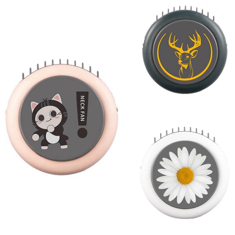 

Neck Fan Hands Free Personal Fan, Rechargeable Battery Operated Portable Hanging Necklace For Travel Sports Electric Fans