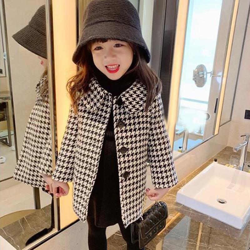 

Coat Autumn Winter Thicken Warm Lapel Overcoat Toddler Trench Baby Kids Girls Ribbons Bow Thick Solid Jackets Clothes, Blue;gray