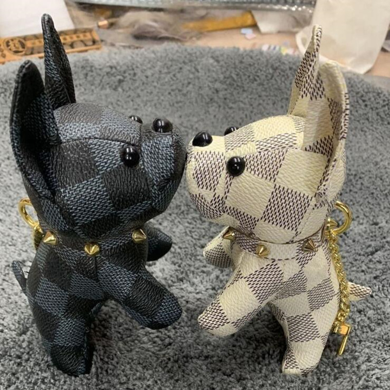 

Top Quality Keychains Fashion Key Buckle Purse Pendant Bags Dog Design Doll Chains Keychain 6 Color, Slivery;golden