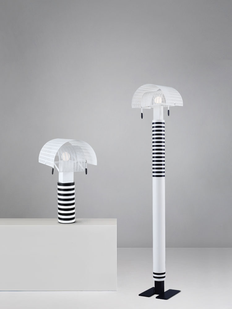 

Italian Artemide Table Lamp Nordic Striped Grid Creative Lights for Study Room Living Bedroom Bedside Decor Led Floor Lamps