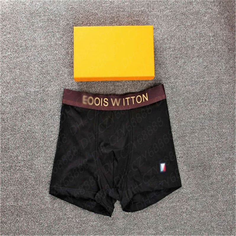 

Brand men's boxer underwear designer men sexy Underpants 100% cotton shorts, 3 pieces =1 box =3 pieces